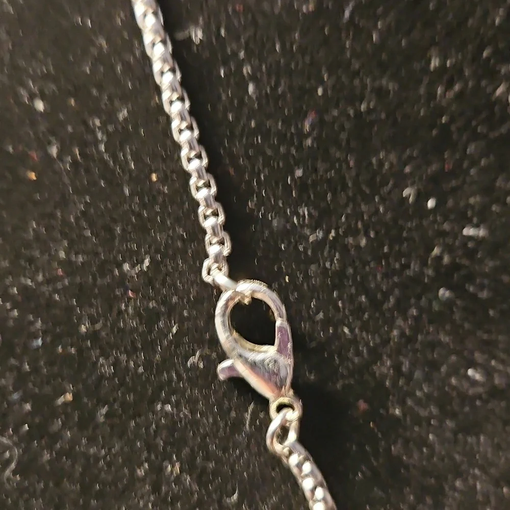 Silver Whale Tail Pendant Necklace